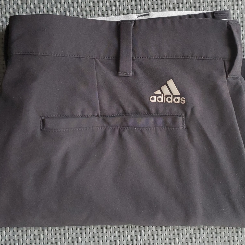 Adidas Golf Pants Black Stretch Grip Waist 32×34 A